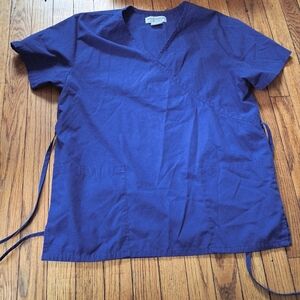 Natural Uniforms Natural Comfort - Women's Navy Blue Uniform Medium Scrub Top